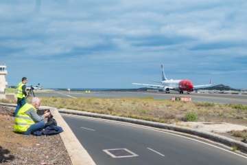  Gando congrega a 65 aficionados a la fotografía aeronáutica (Foto Antonio Rico)